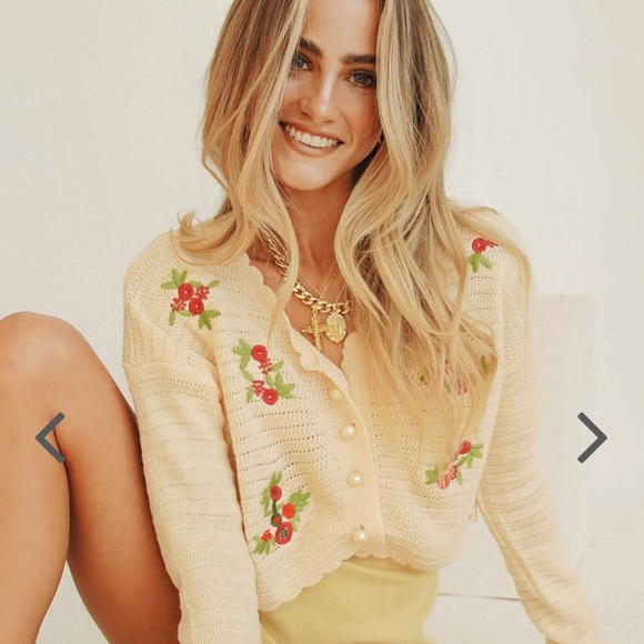 VERGE GIRL - Paris 1994 Button Front Knit Top - Picture 6 of 10